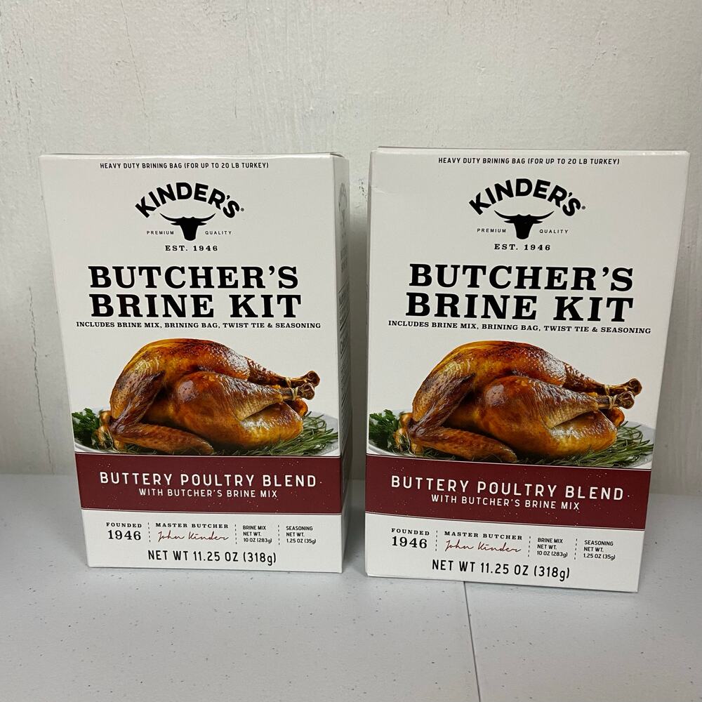 Kinder's Butcher’s Turkey Brine Kit With Brine Mix 11.25 Oz 2 Pack